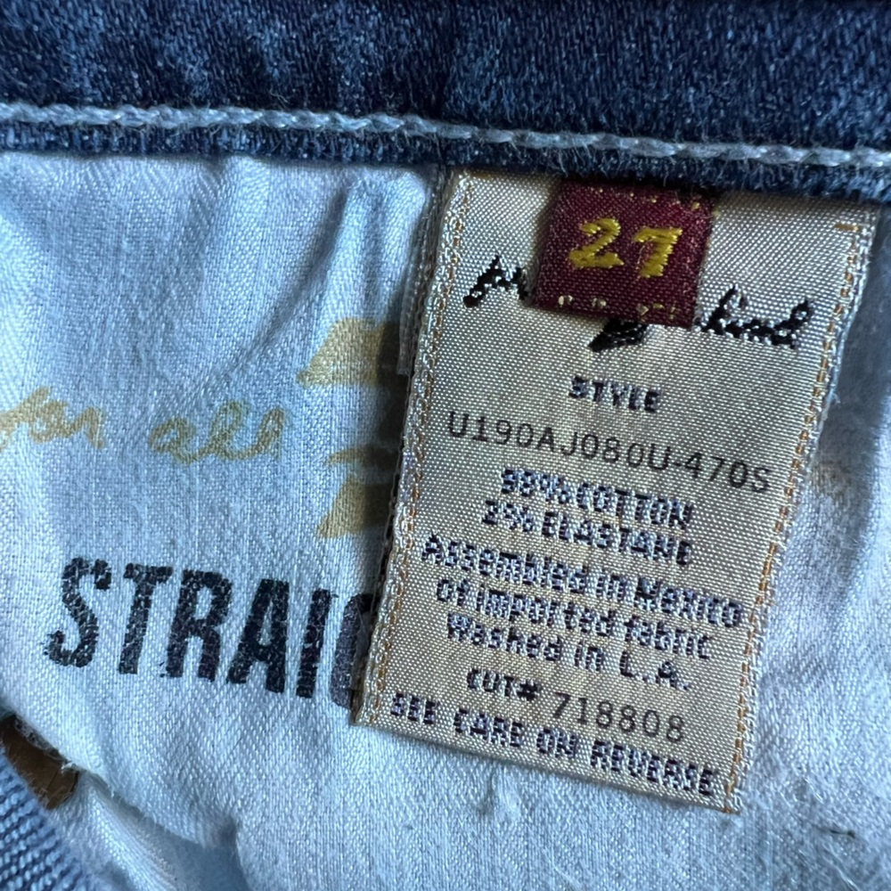 7 For All Mankind A-Pocket Straight Leg Women’s Jeans Size 27 - Picture 11 of 12